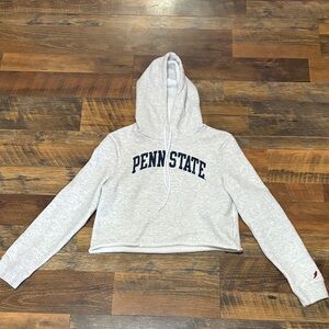 Women's‎ League Collegiate Wear Ash Penn State Cropped Pullover Hoodie